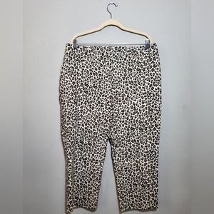🌜 CHICO'S Outlet NWT Pants | Leopard Print | Cropped Fit | size 2.5 (L / 14)